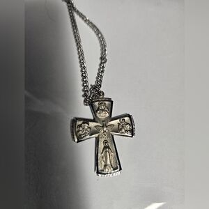 Unique Vintage Silver Chain Necklace Jewelry‎